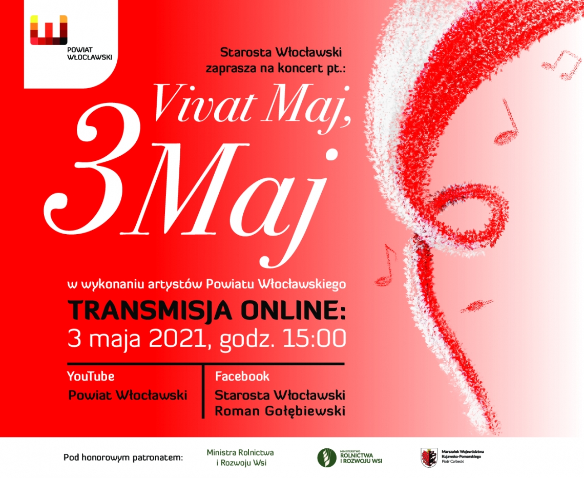 Koncert pt. Vivat Maj, 3 Maj w wykonaniu artystów Powiatu Włocławskiego 