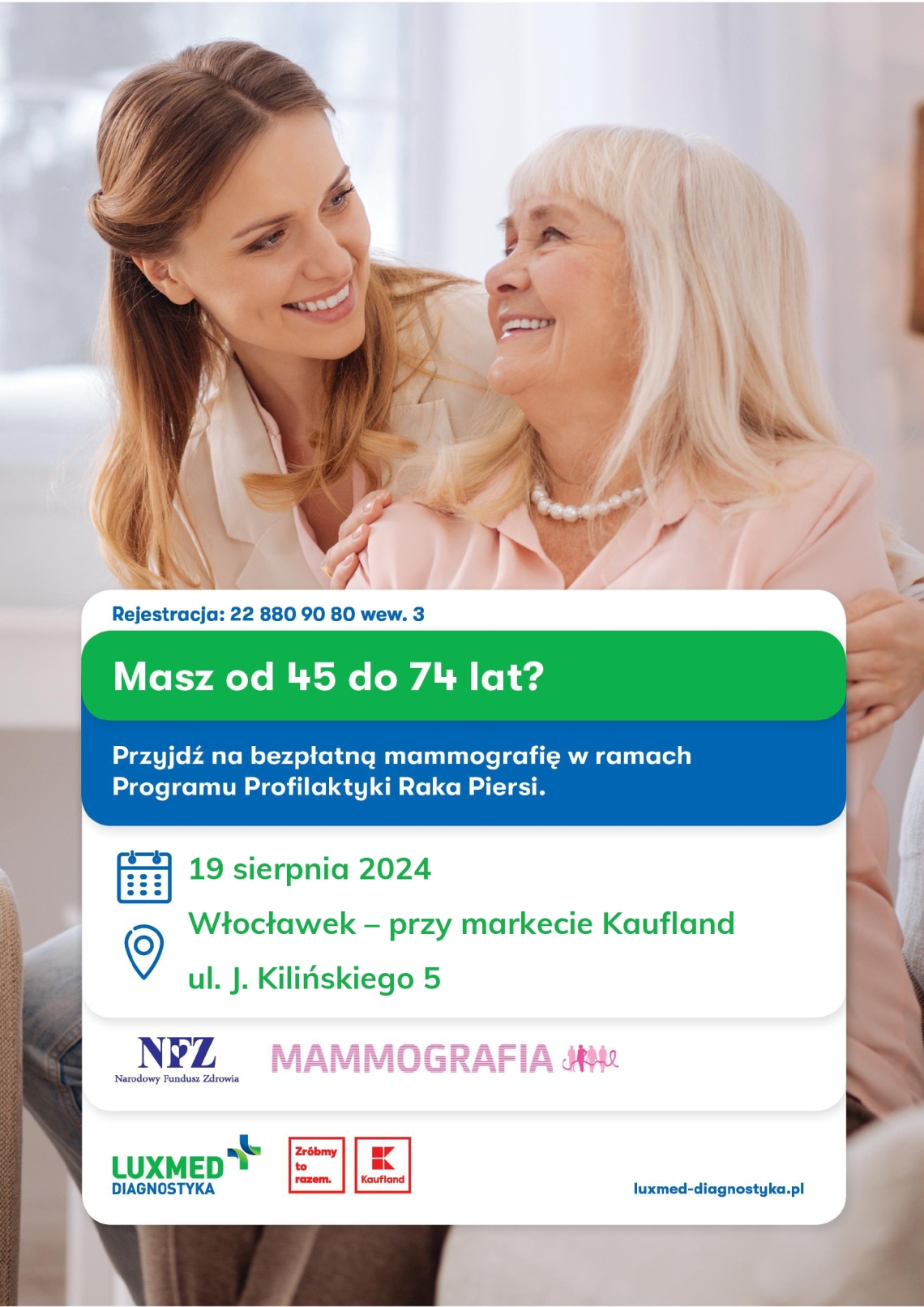 Bezpłatne badania mammograficzne w mobilnej pracowni mammograficznej LUX MED już w sierpniu! 